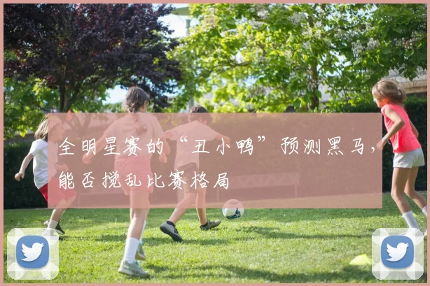 全明星赛的“丑小鸭”预测黑马，能否搅乱比赛格局